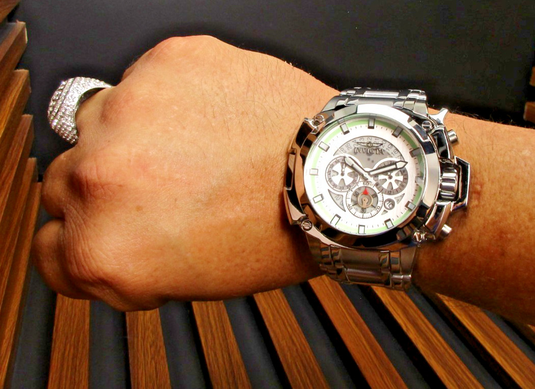 Invicta Coalition Forces Behemoth Men’s Watch 60mm, (Man of War) Steel 49772