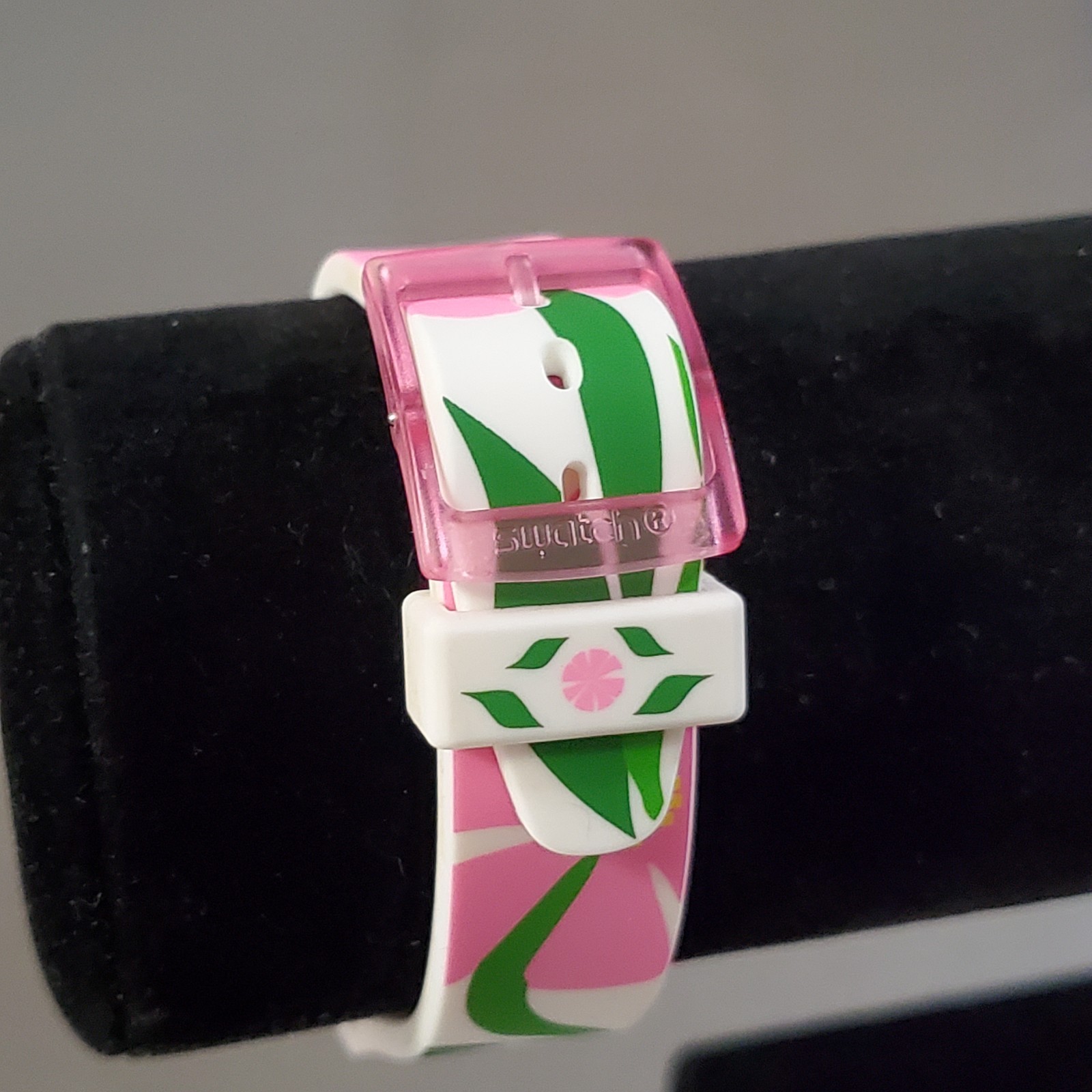 Swatch Watch Primevere GZ304 Analog 2017 Swiss Quartz Floral Plant Design 34 mm