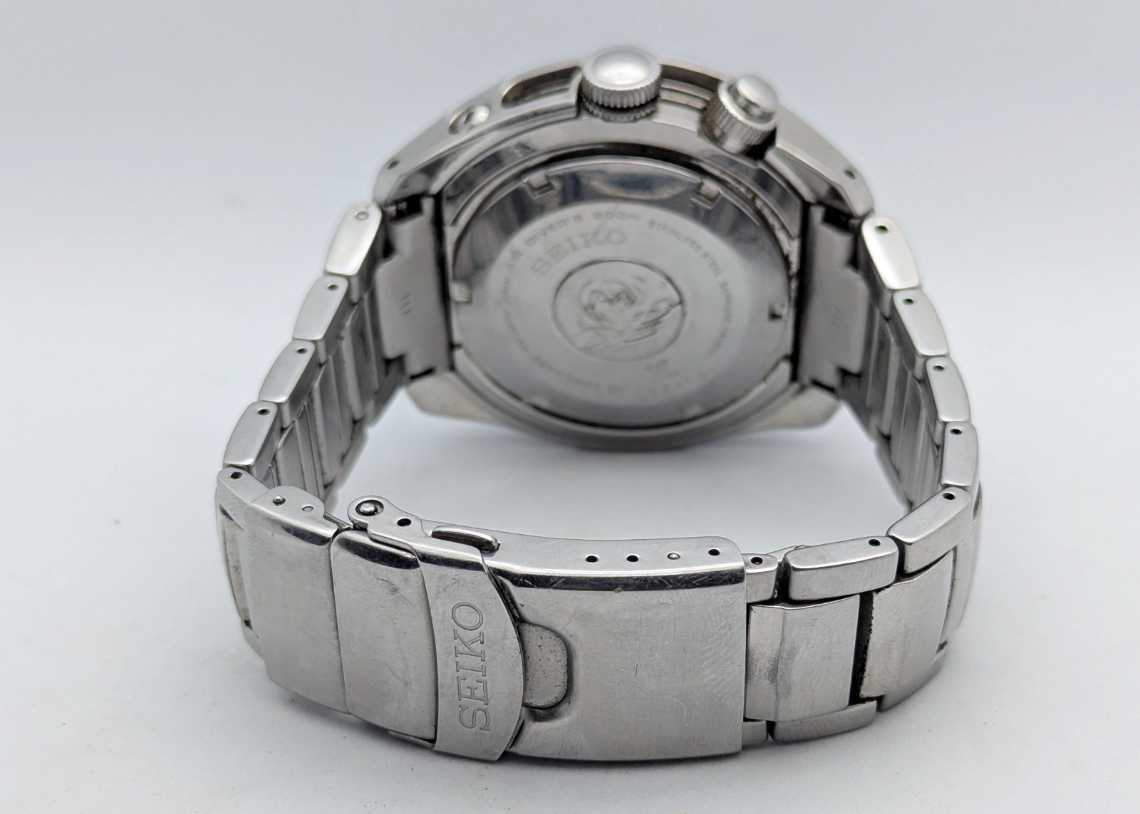 Seiko Prospex SUN019 Kinetic GMT Diver 200M Black Sapphire 5M85 | Runs Strong