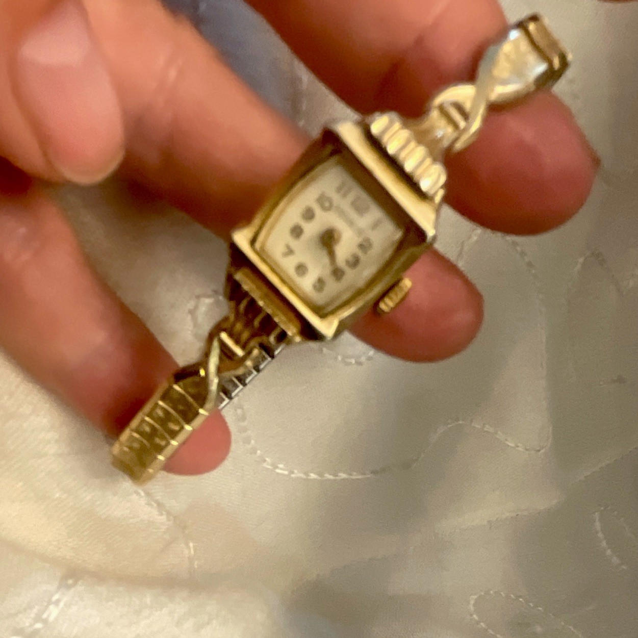 Vintage Genuine Benrus Swiss movement 10 kt RGP Bezel watch , numbered