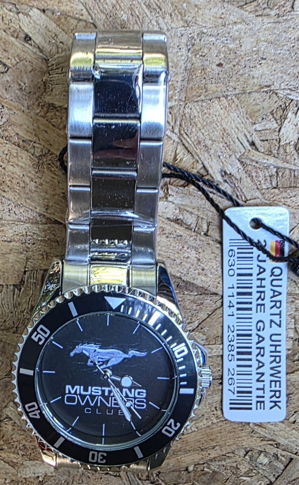 Ford MUSTANG Owners Club Watch 2020 Stainless Steel Germany Quartz Movement