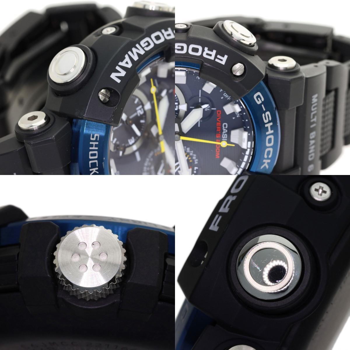 CASIO GWF A1000C 1AJF G Shock Frogman Wristwatch Stainless Resin Men’s Used