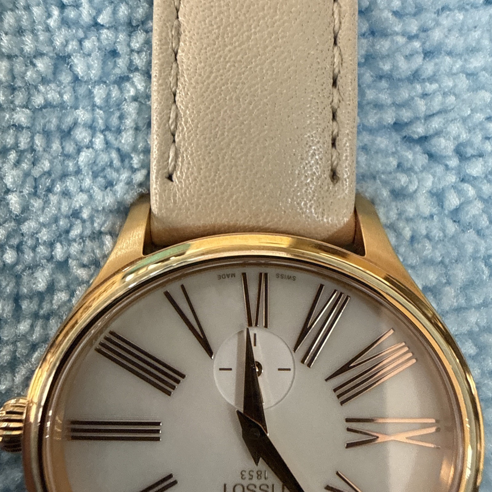 TISSOT BELLA ORA ROSE GOLD PVD OVAL CASE LADIES WATCH T103.310.36.113.01