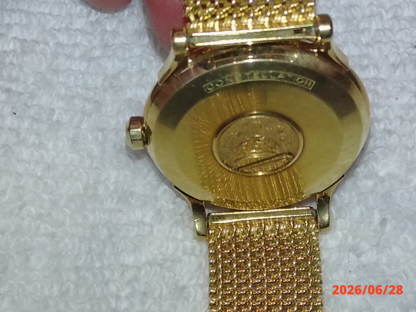 Omega 1954 Pie Pan 18K Gold Constellation w/ 18K Band & Arrow Markers