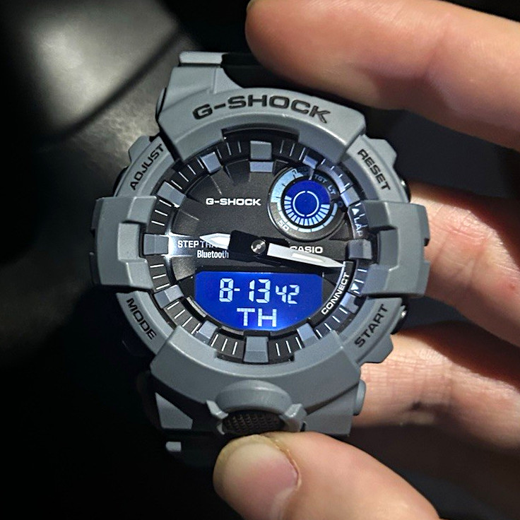 Casio G-SHOCK Analog-Digital Bluetooth 200m Gray Resin Strap Men’s Watch