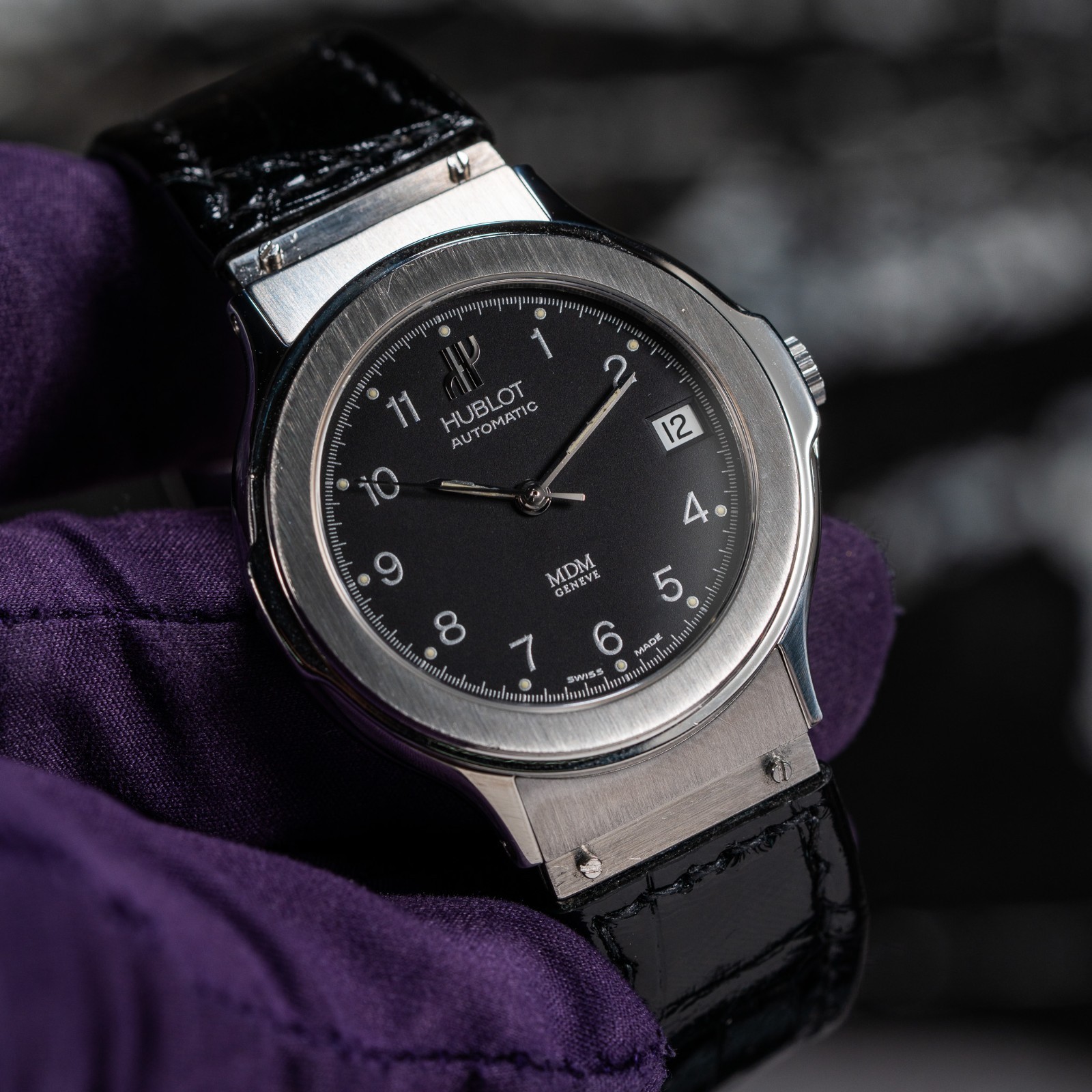 Hublot MDM Strap & Clasp Conversion – Full Set 36mm Black Dial Unisex Watch