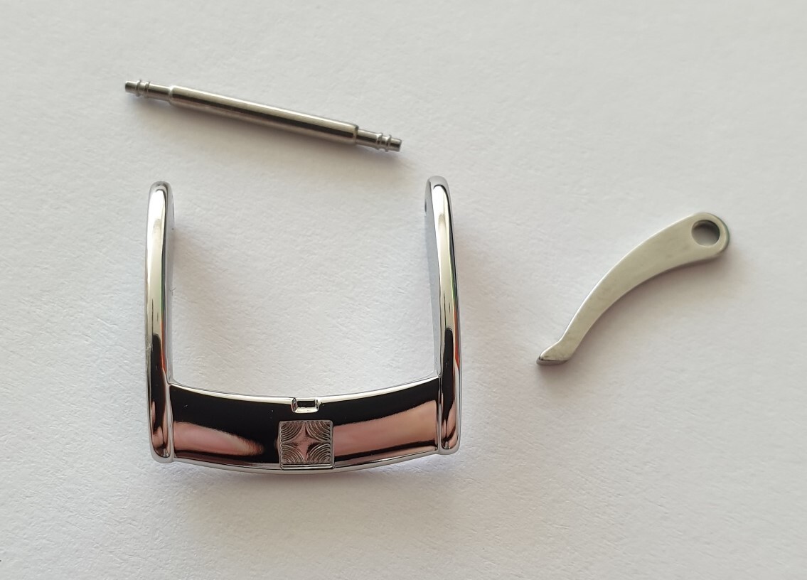 Zenith 16mm buckle genuine Stainless Steel Unused complete