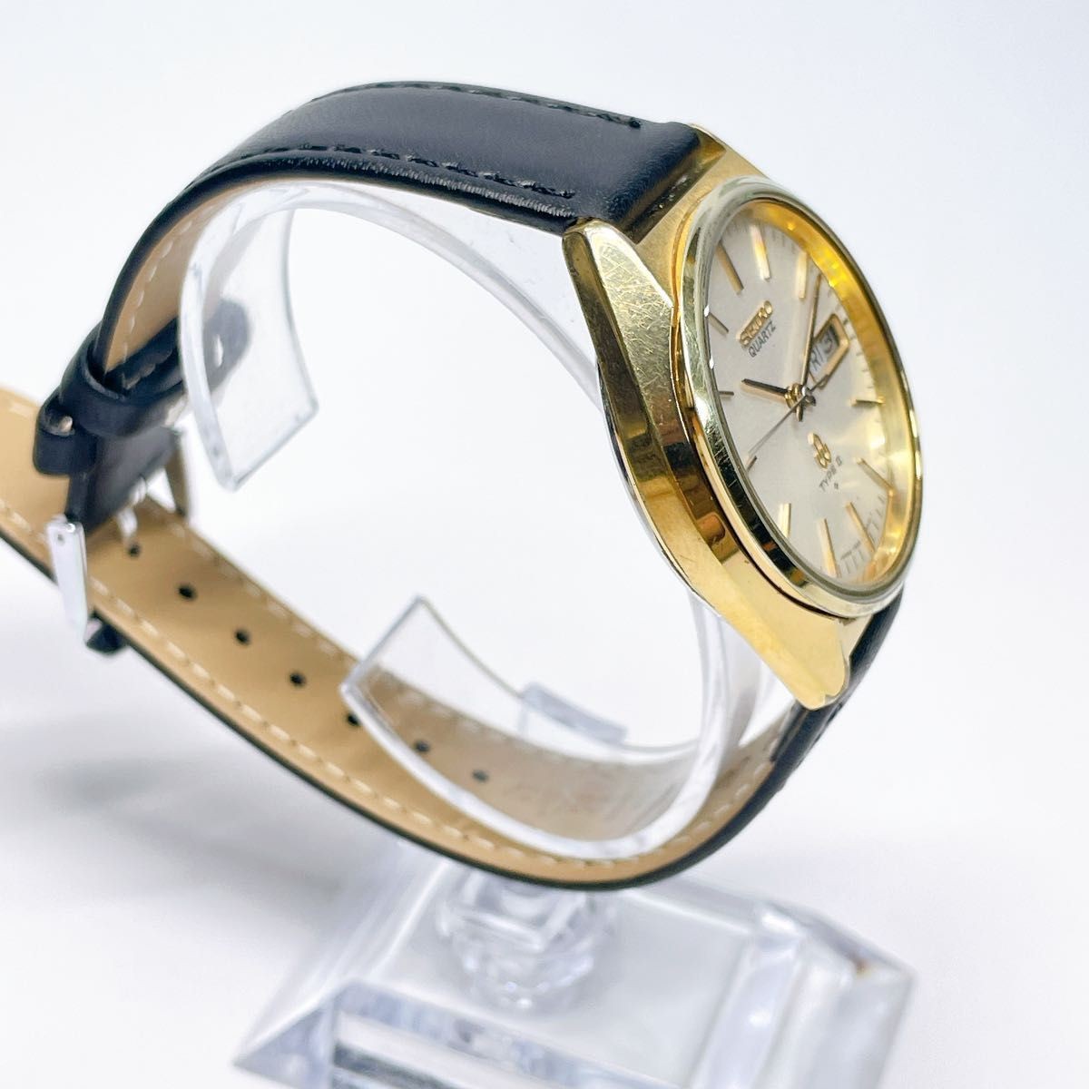 81 SEIKO TYPE II Men s Wristwatch Quartz New Battery New Aftermarket Strap 81
