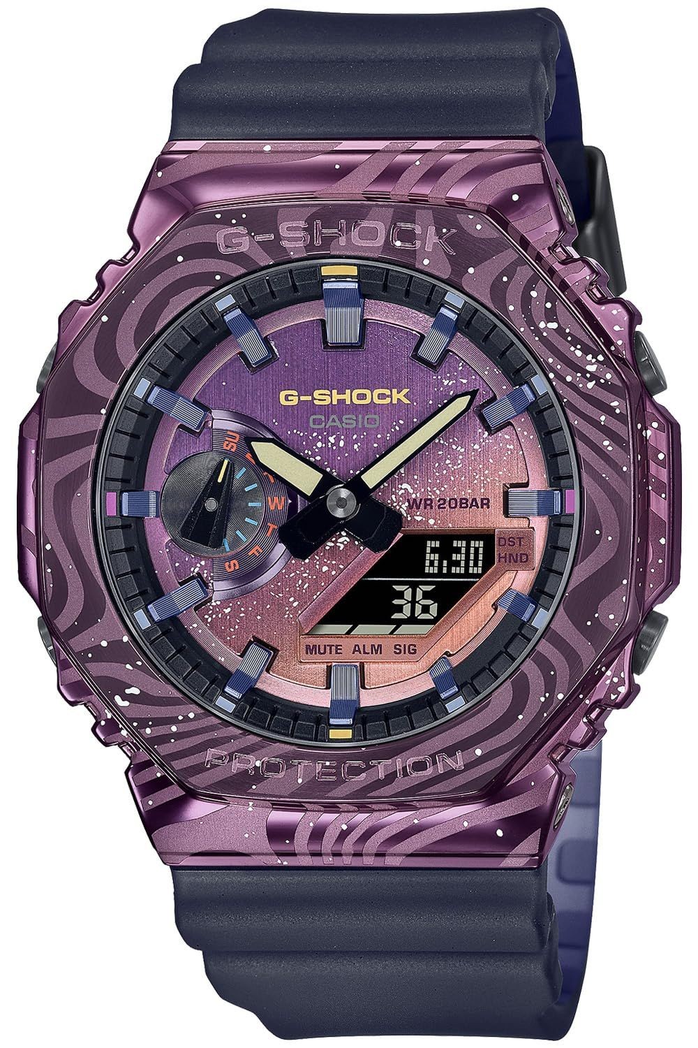 Casio Watch G SHOCK Metal Covered GM 2100MWG 1AJR Men s Navy