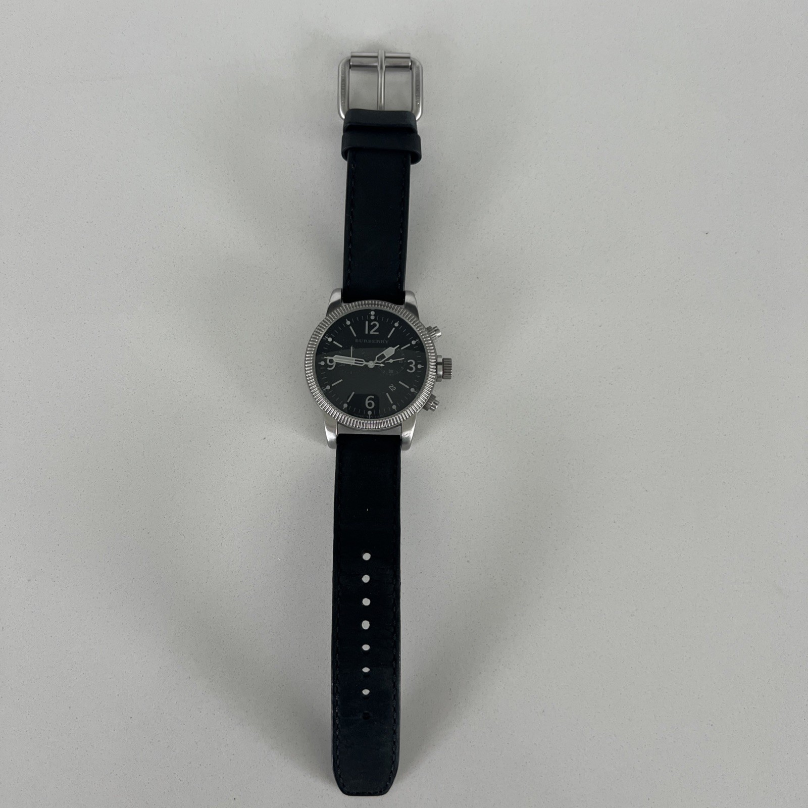 Burberry Swiss Made Quartz Men’s Watch Leather Strap 100m BU7808 Needs Battery