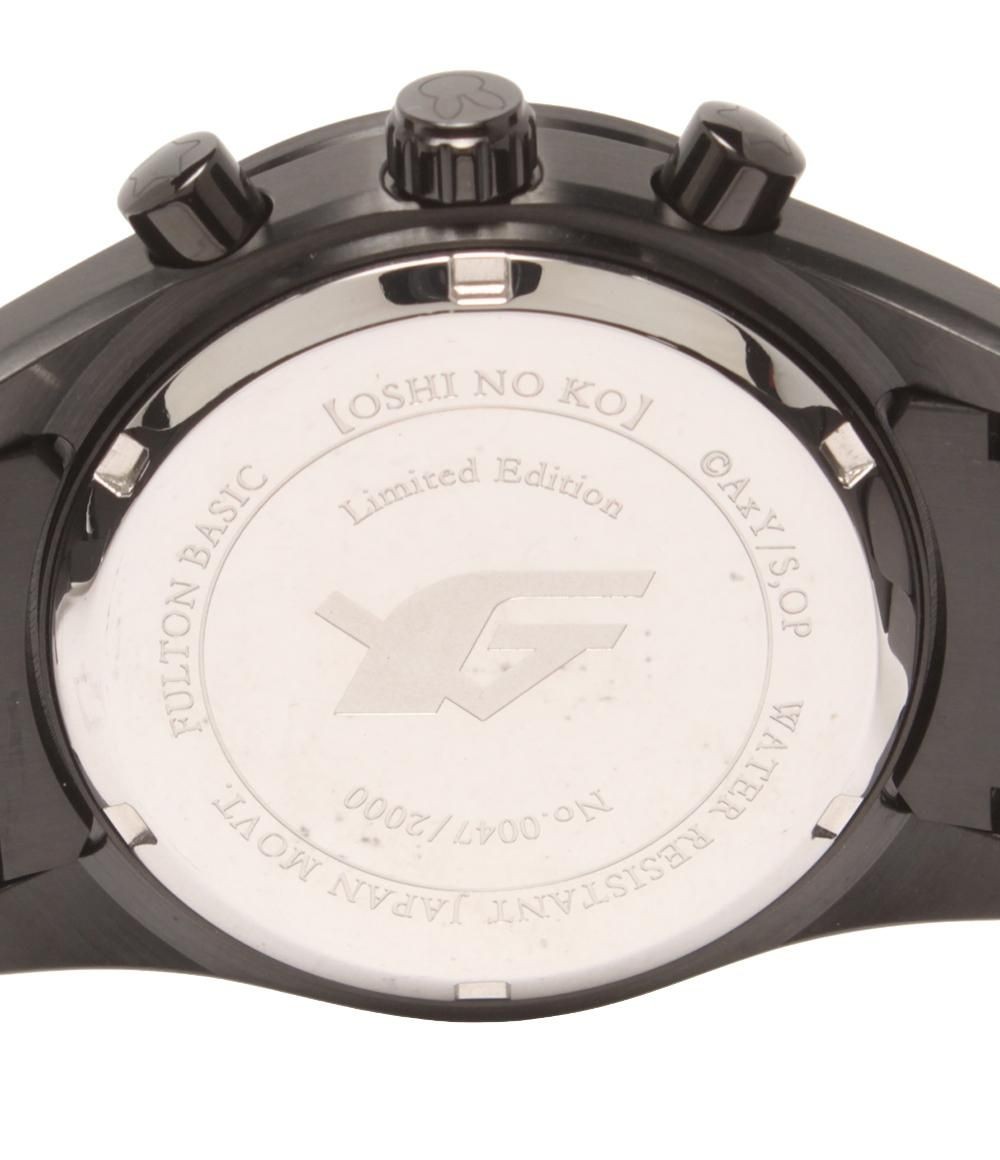 Excellent condition wristwatch Oshi no Ko Ai quartz black for ladies and men
