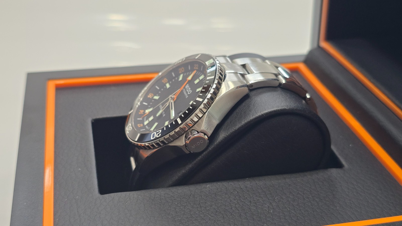 Mido Men’s Swiss Automatic Ocean Star GMT Stainless Steel Bracelet Watch 44mm