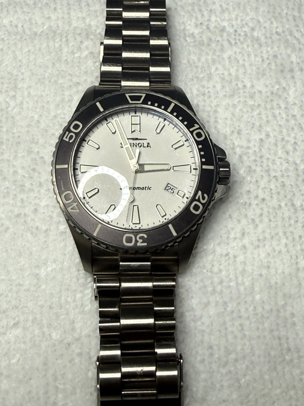 Shinola Ice Monster Automatic Titanium 43mm Watch 300m Water Resistant w/ Box