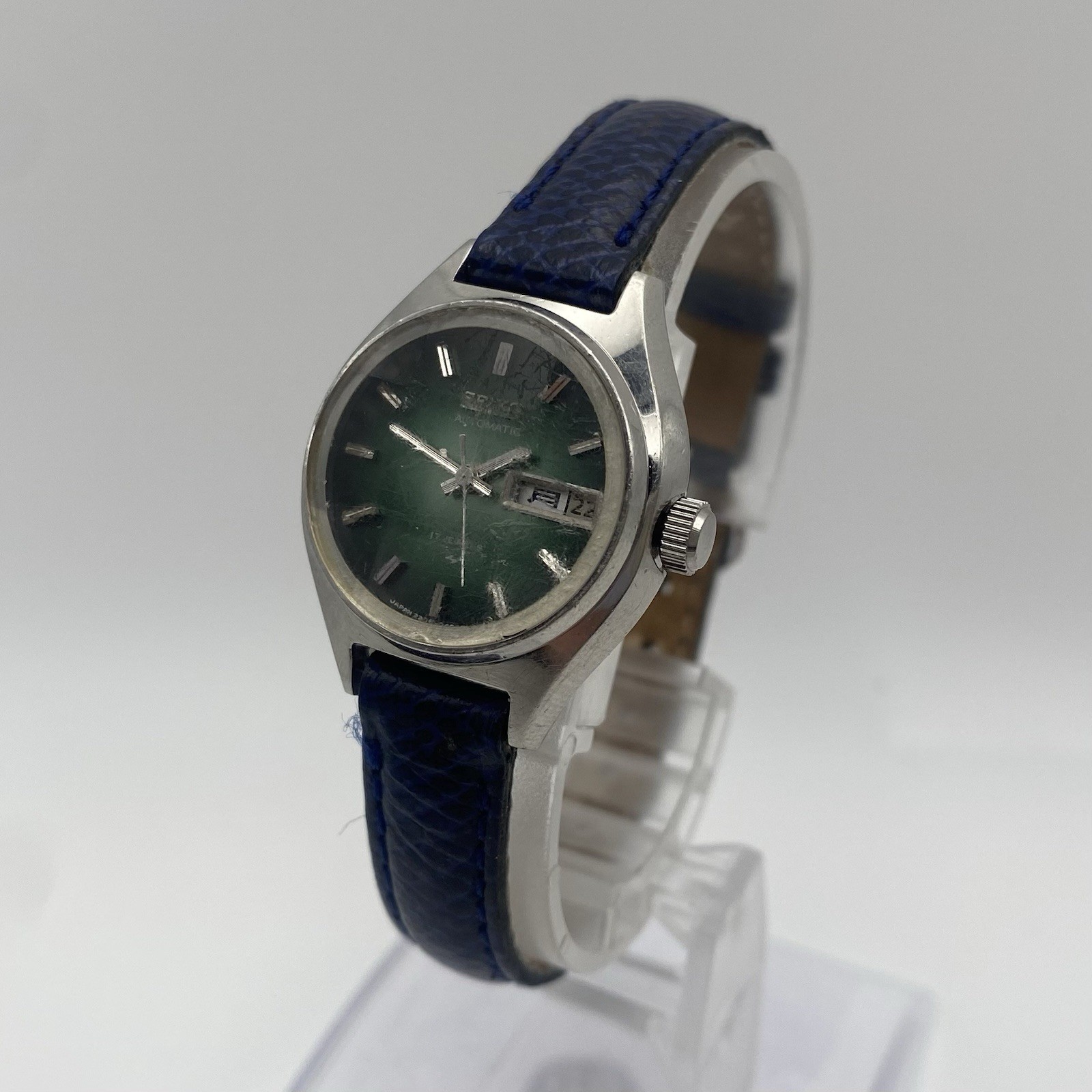 SEIKO 2206-0300 Wristwatch Women Automatic DayDate Cut glass