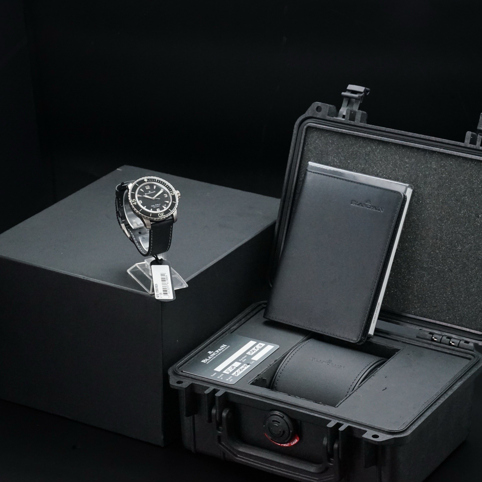 2023 Blancpain Fifty Fathoms Titanium Auto 45mm Black Dial Watch 5015-12B30-B52A