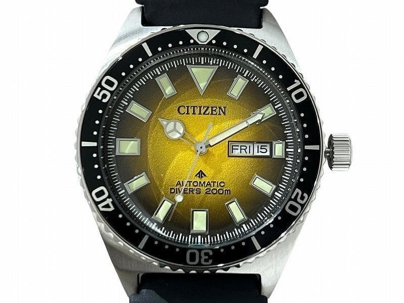 Brand New CITIZEN NY0120 01X Yellow Gradient Dial Automatic Watch