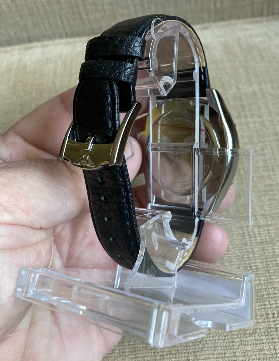 Avirex Professional 30 M Wristwatch Three Hand Collection Leather Band 65001G1