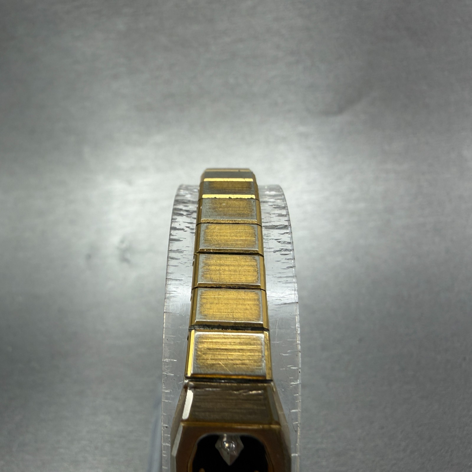 Bulova Watch Women 12mm Black Dial Gold Tone Octagon 92T22 New Battery