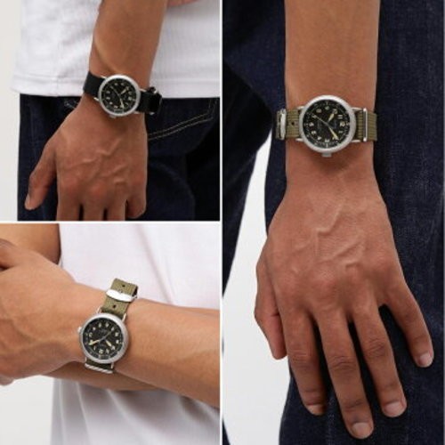 AVIREX TIMEX TYPE-25A 38mm Black Watch MATTE MIDGET Reissue AVIREX 50th Anniv.
