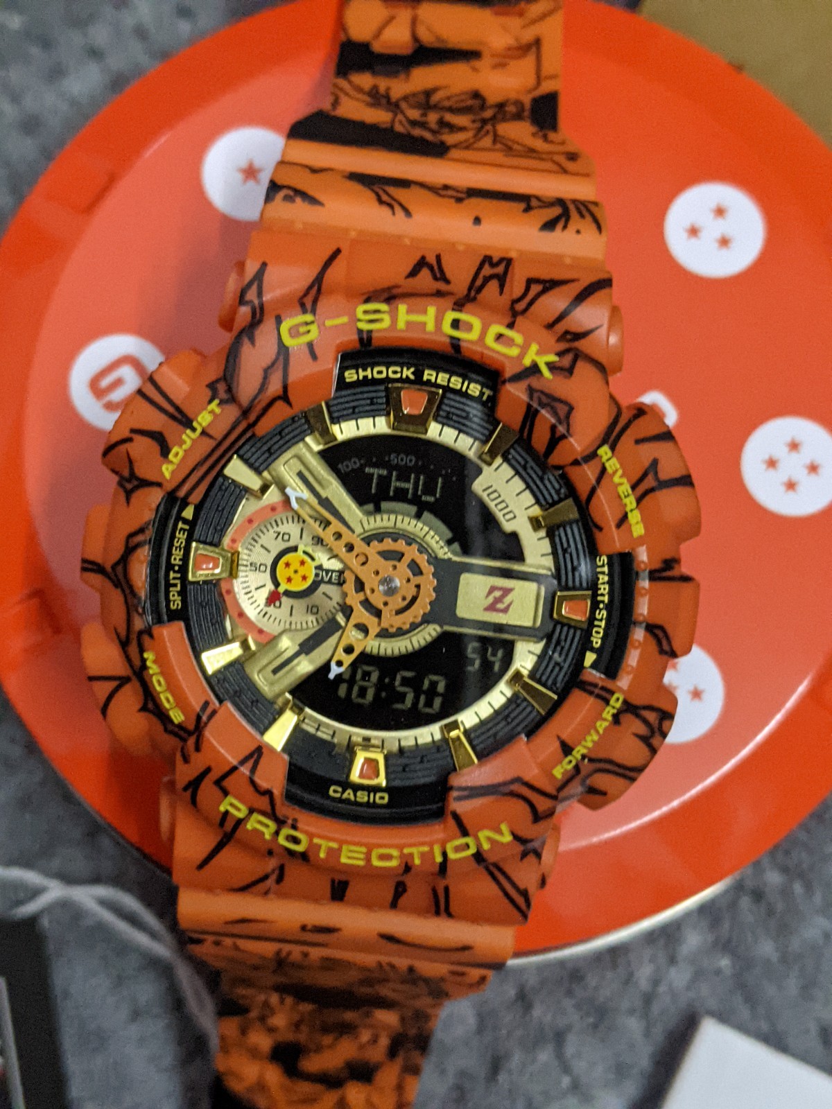 Casio G-Shock x Dragon Ball Z GA-110JDB-1A4 Son Goku Limited Edition Brand New