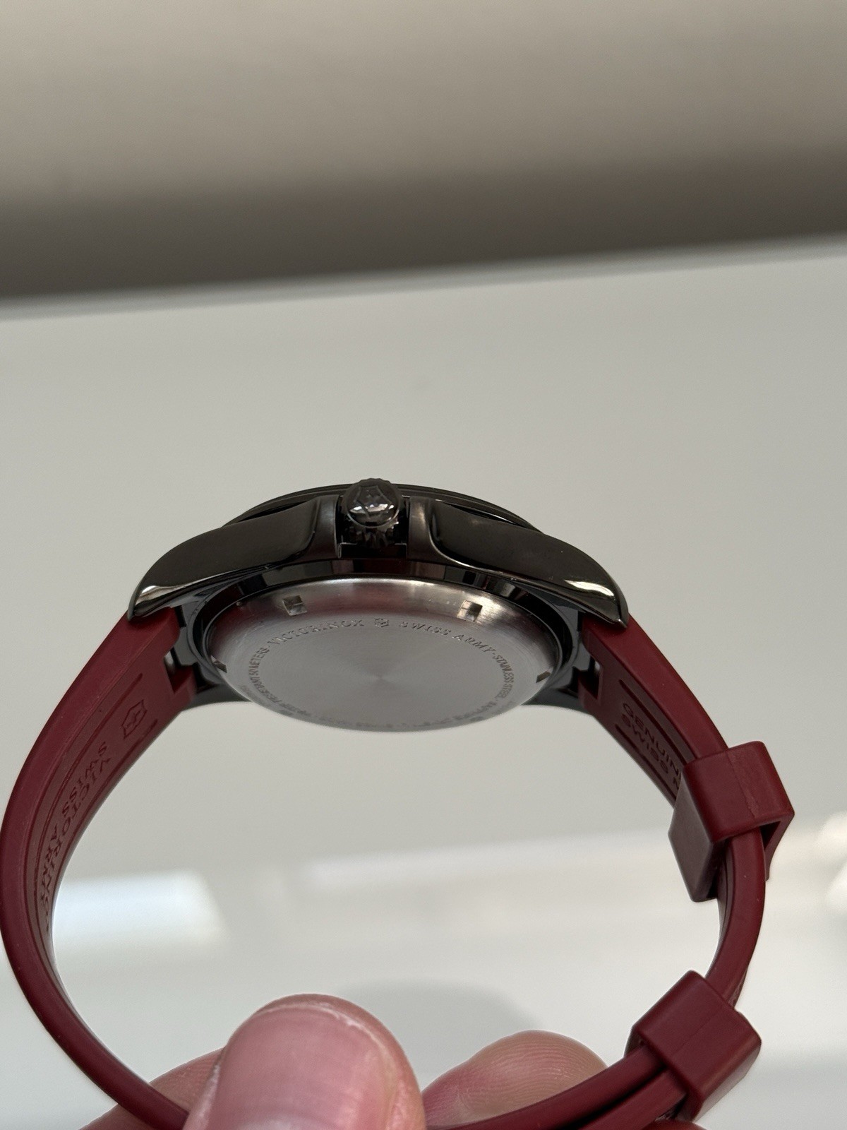 Victorinox Swiss Army Night Vision Quartz 42mm Black/Red Date 50m Watch