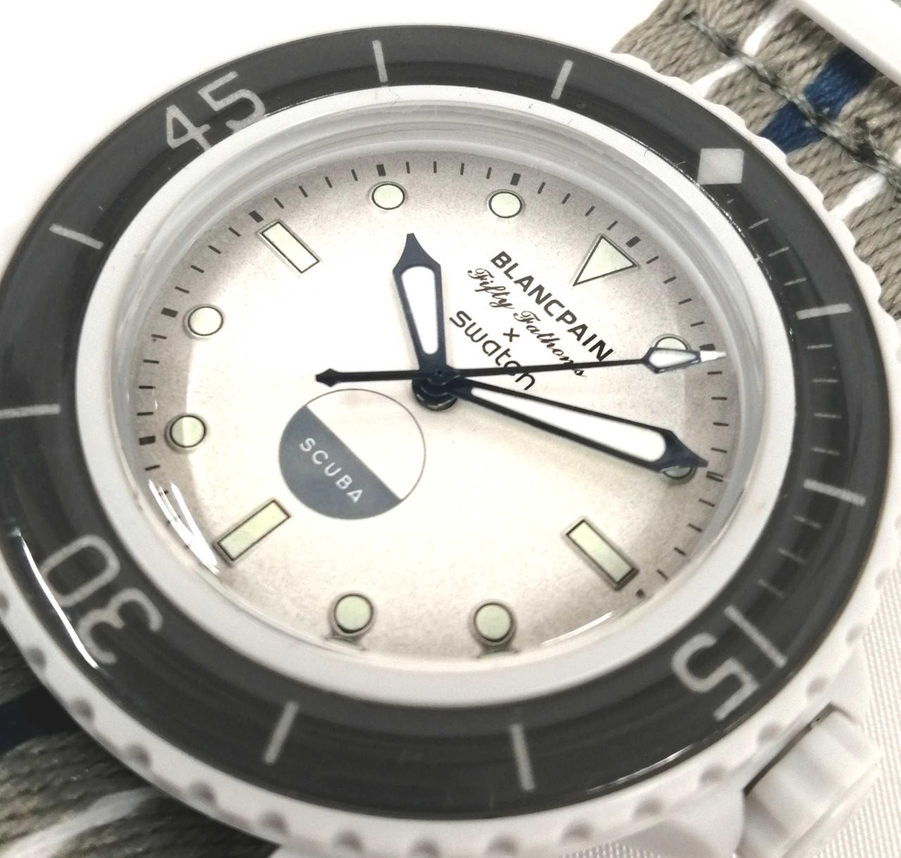[A4N] Swatch x Blancpain Bioceramic Scuba Fifty Fathoms Pacific S035S100 [r9v]