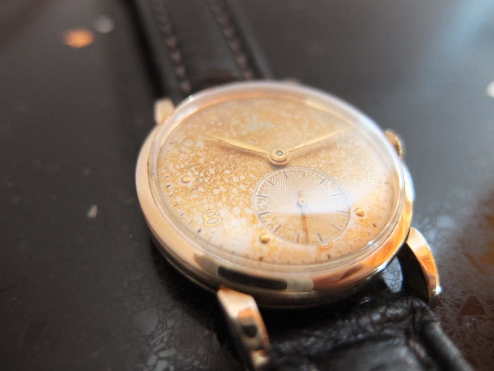 Exceptional 1948 Omega Men’s 14kgp Bump Wind Auto WW w/ 19j cal. 342 + Trop dial