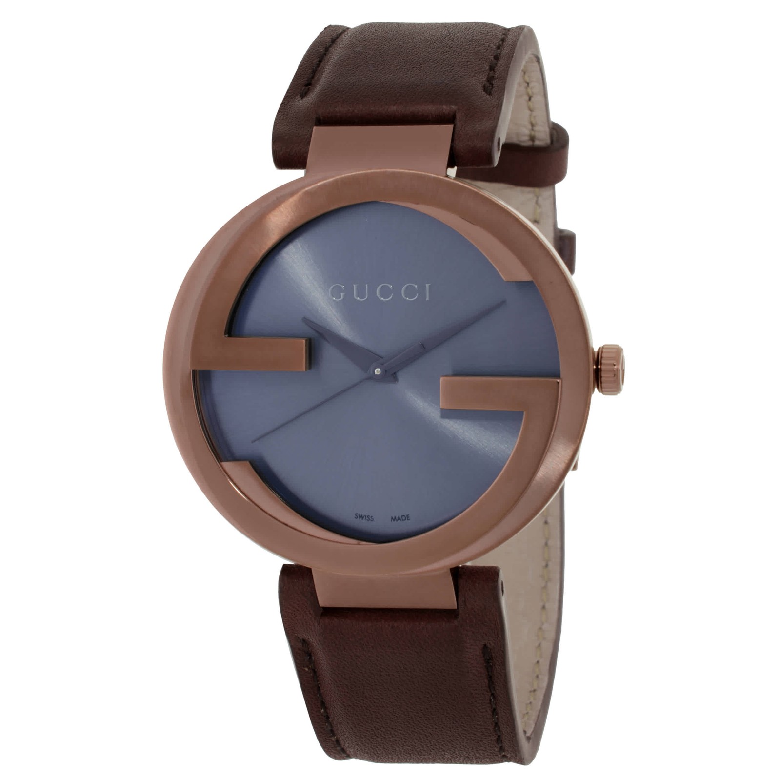 Gucci Interlocking Quartz Brown Dial Men’s Watch YA133214