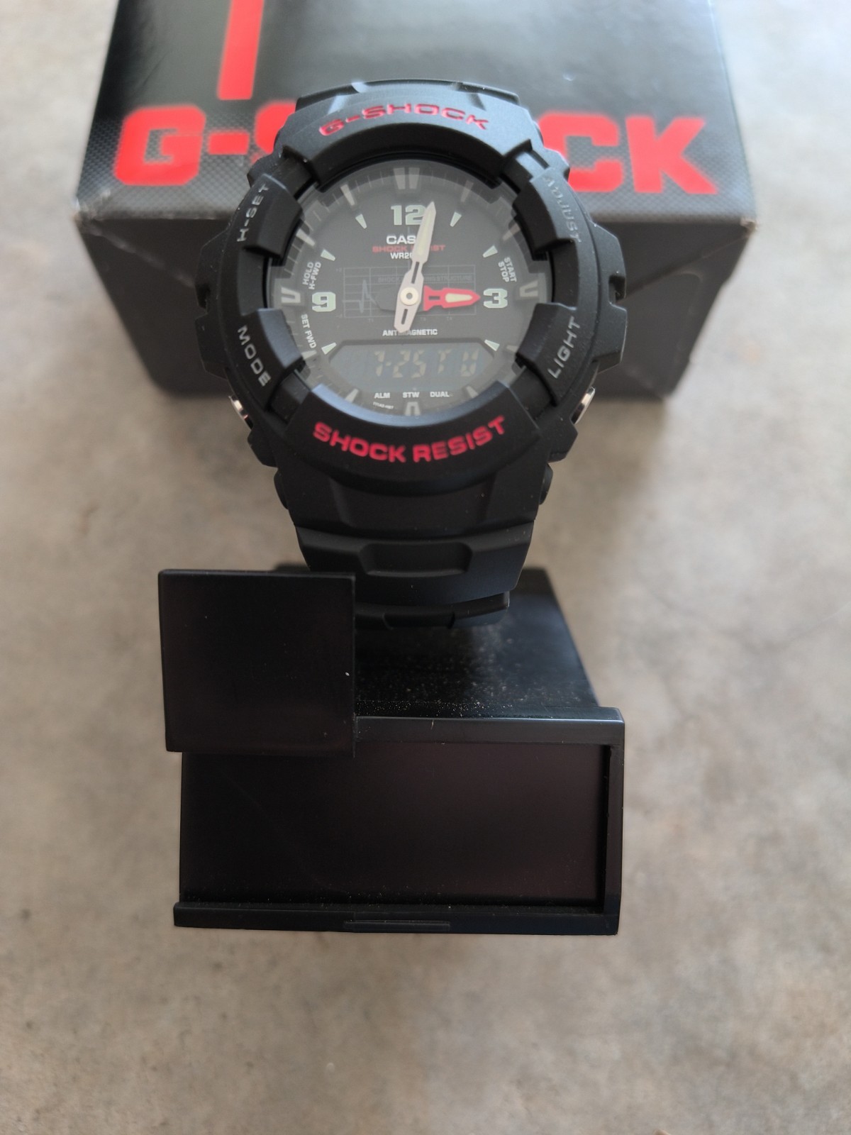 Casio G-Shock GA-100 Men’s Analog/Digital Black Resin Watch 200m Date Brand New