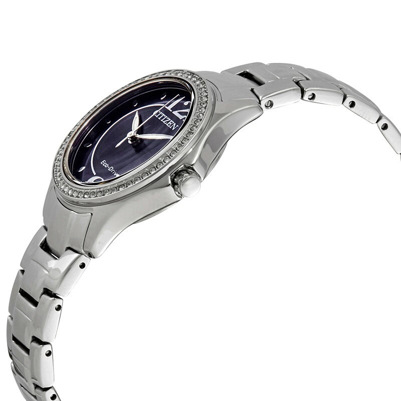 Citizen Silhouette Crystal Eco-Drive Stainless Steel Watch – FE1140-86L NEW