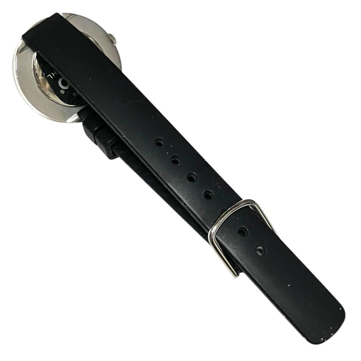 Excellent Condition PICTO Watch 30mm Silicone Belt Black Working Confirmed No Ba