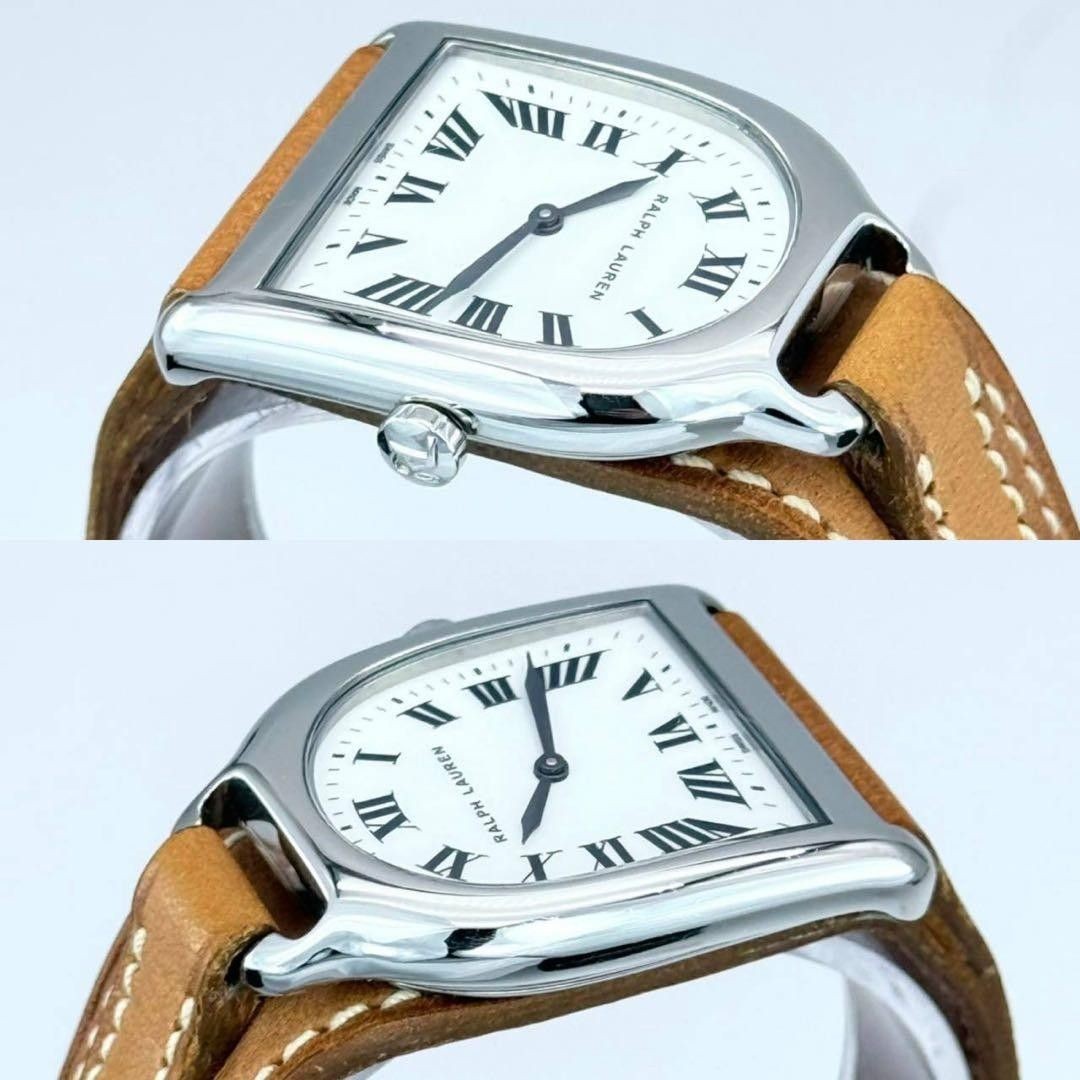 Ralph Lauren Stirrup Petit Quartz 21mm White Dial Extra Strap Box Papers