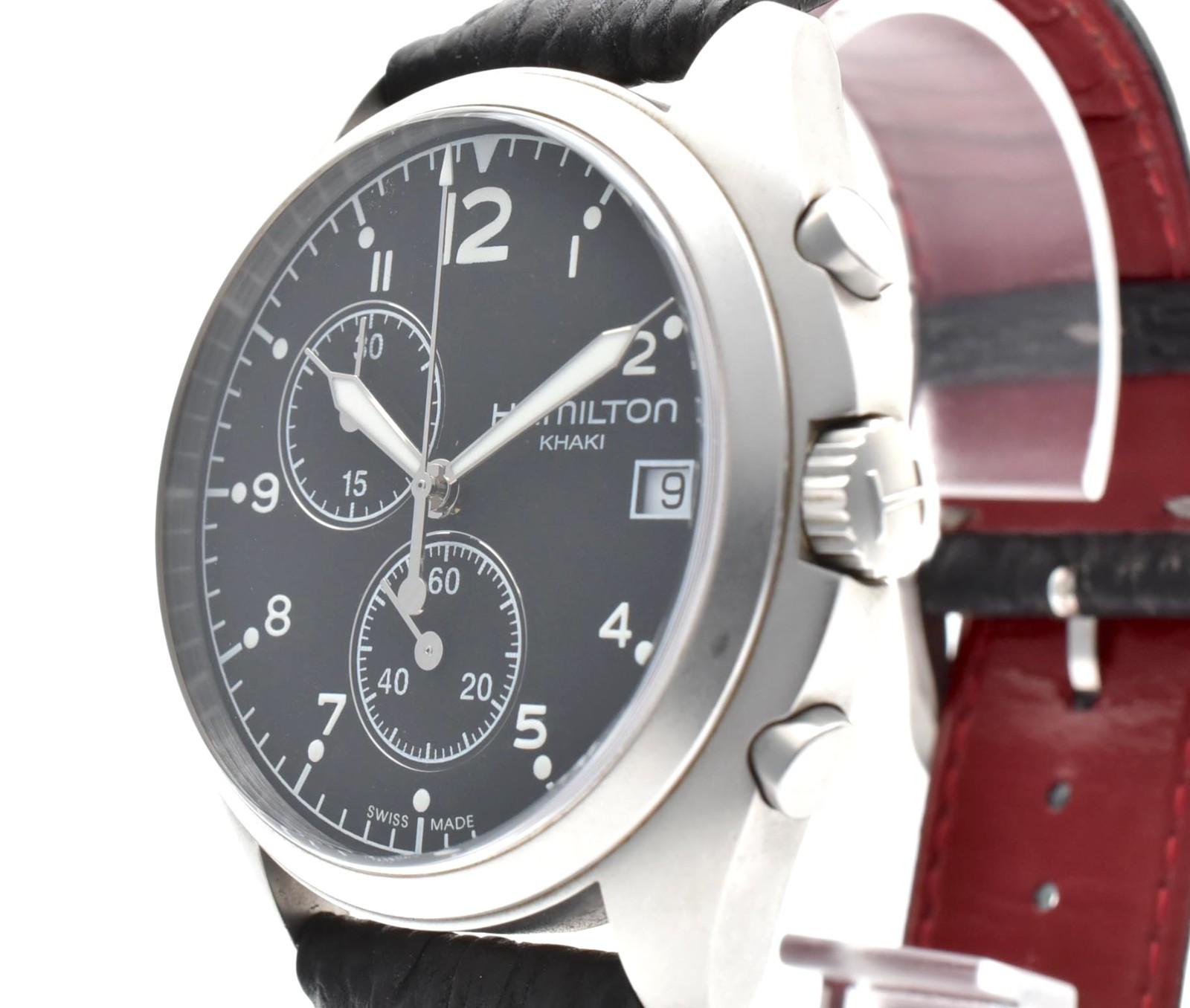 Hamilton H765520 Khaki Aviation Pilot PIONEER Black Quartz Men’s Watch JAPAN