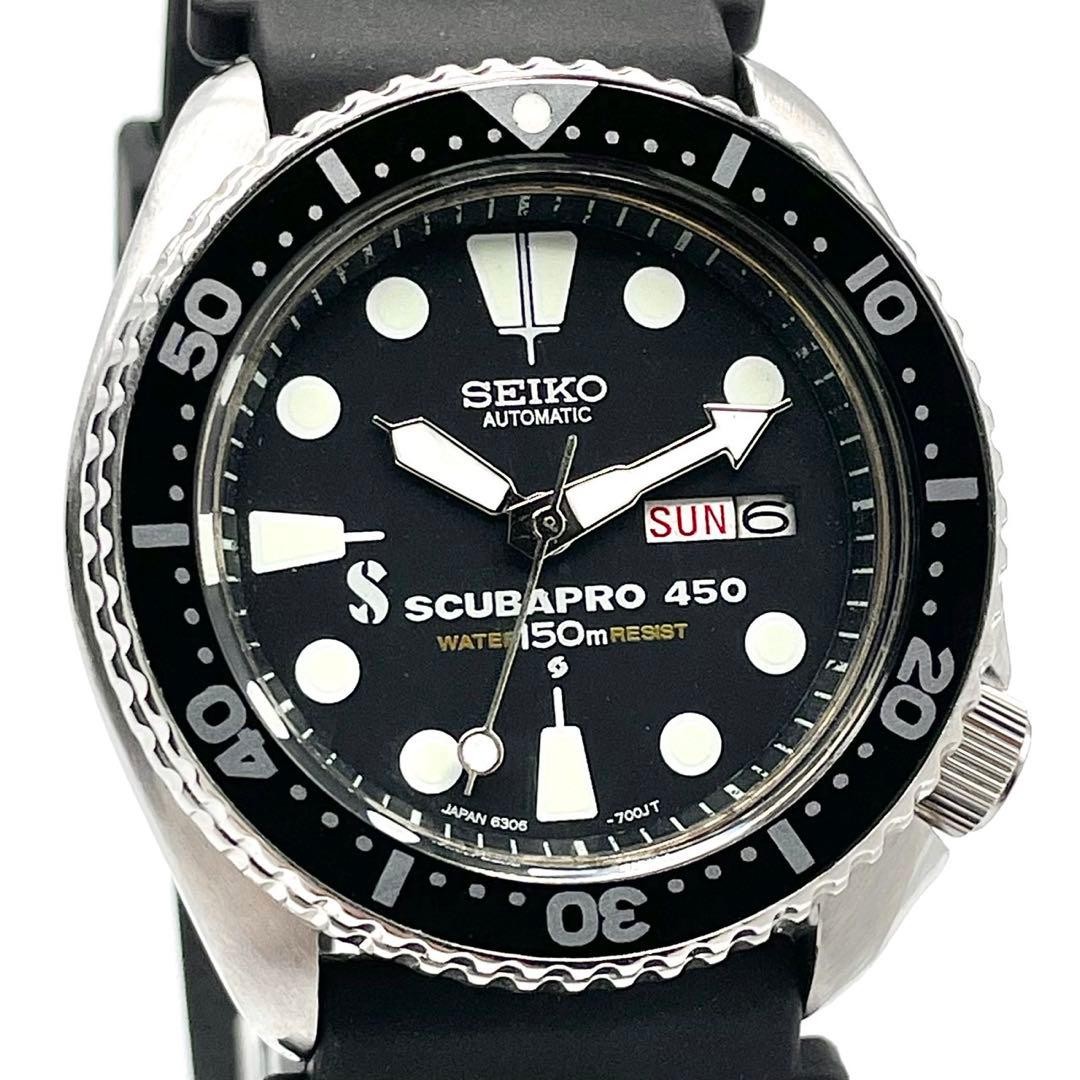Seiko Scubapro 6309-729A Automatic Diver Watch Black Japan 073861