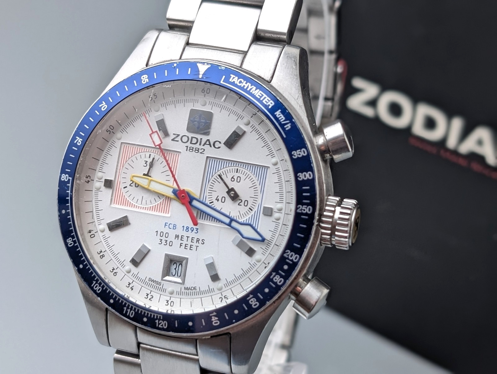 ZODIAC FC BAZEL MODEL ZO3809 Automatic Men’s Watch Vintage 42mm Boxed