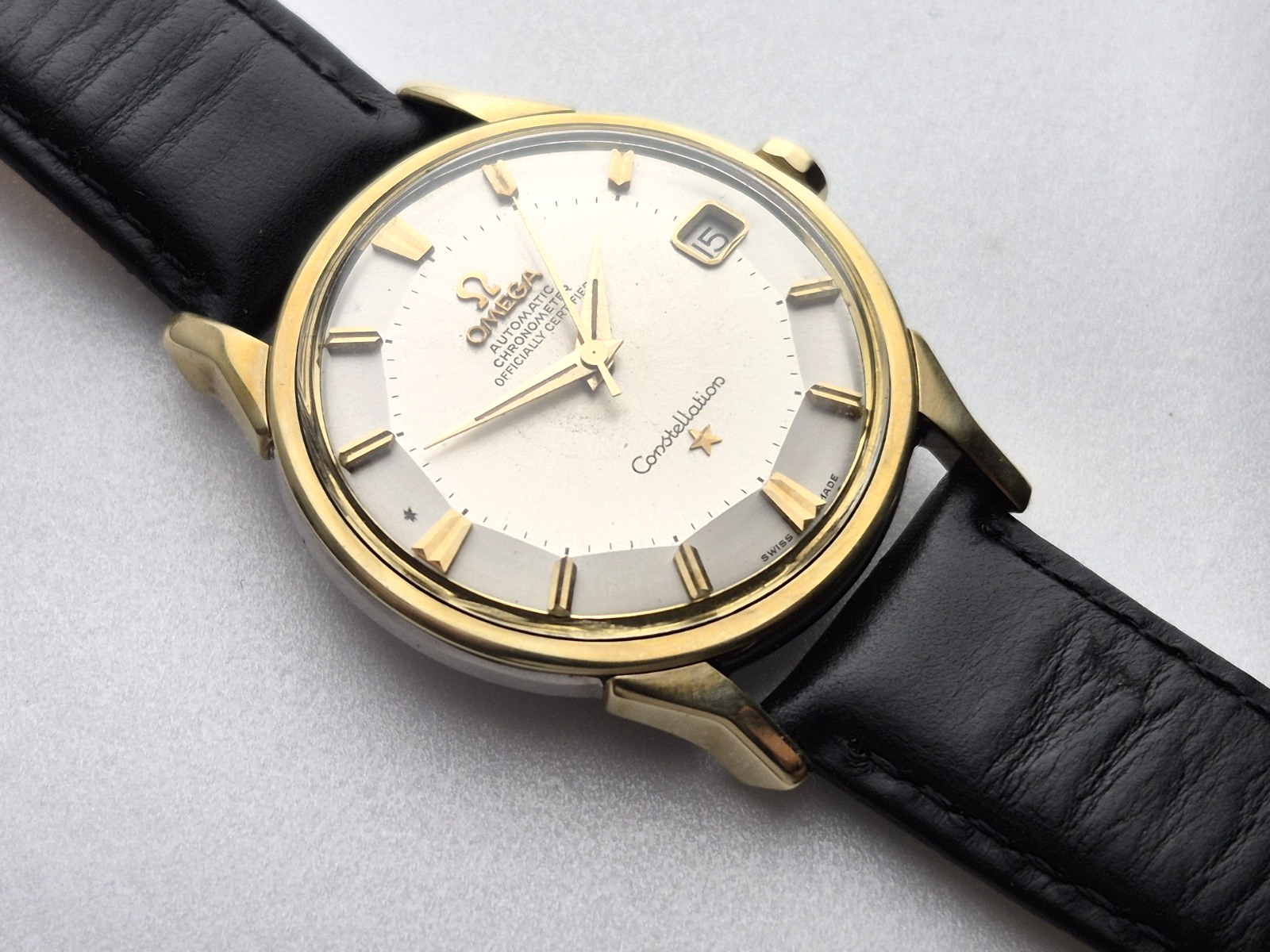 Vintage 14K / SS Omega Constellation Pie-Pan 168-005 caliber 561 .SERVICED.