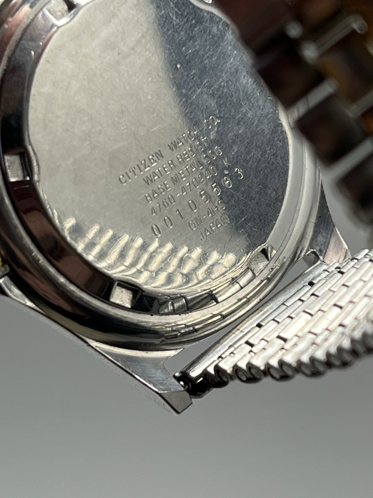 1980s Vintage Citizen WR100 Quartz Watch 38mm Stainless Steel Day Date