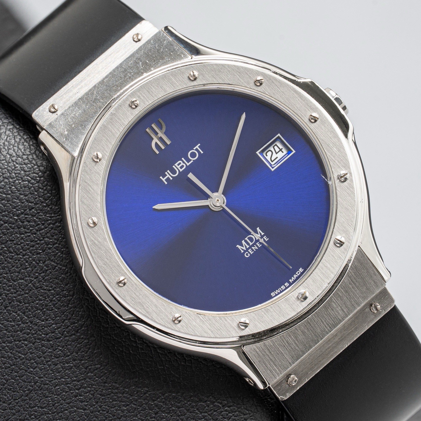 Hublot MDM Geneve Quartz BLUE DIAL 36mm Ref. 1523.1