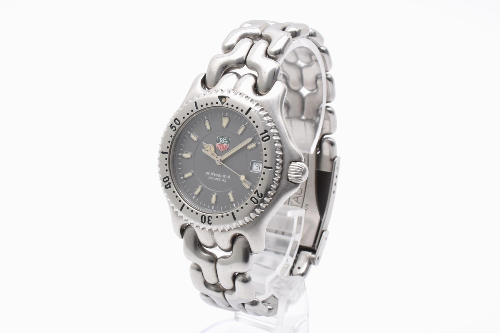 [Near Mint] TAG Heuer Professional 200M WG1113 Quartz Men’s Black Dial Watch