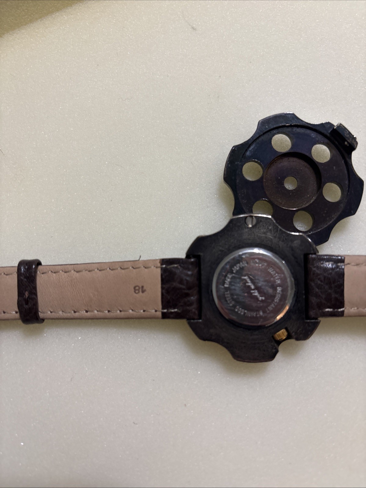 Jalga Python 357 Mag Japan Movement Stainless Steel Bronze Watch Italy Leather