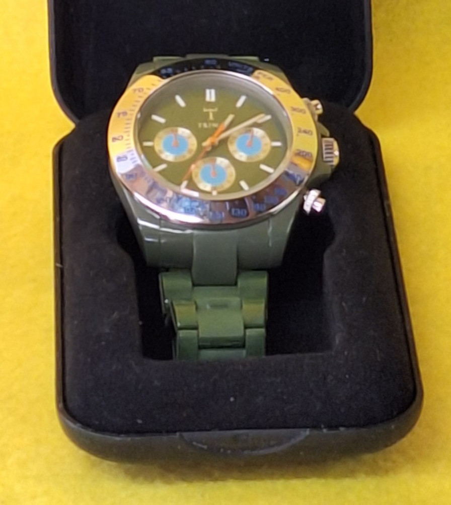 Triwa Karelen Chrono Green Unisex Adults fashionable Wristwatch From Sweden