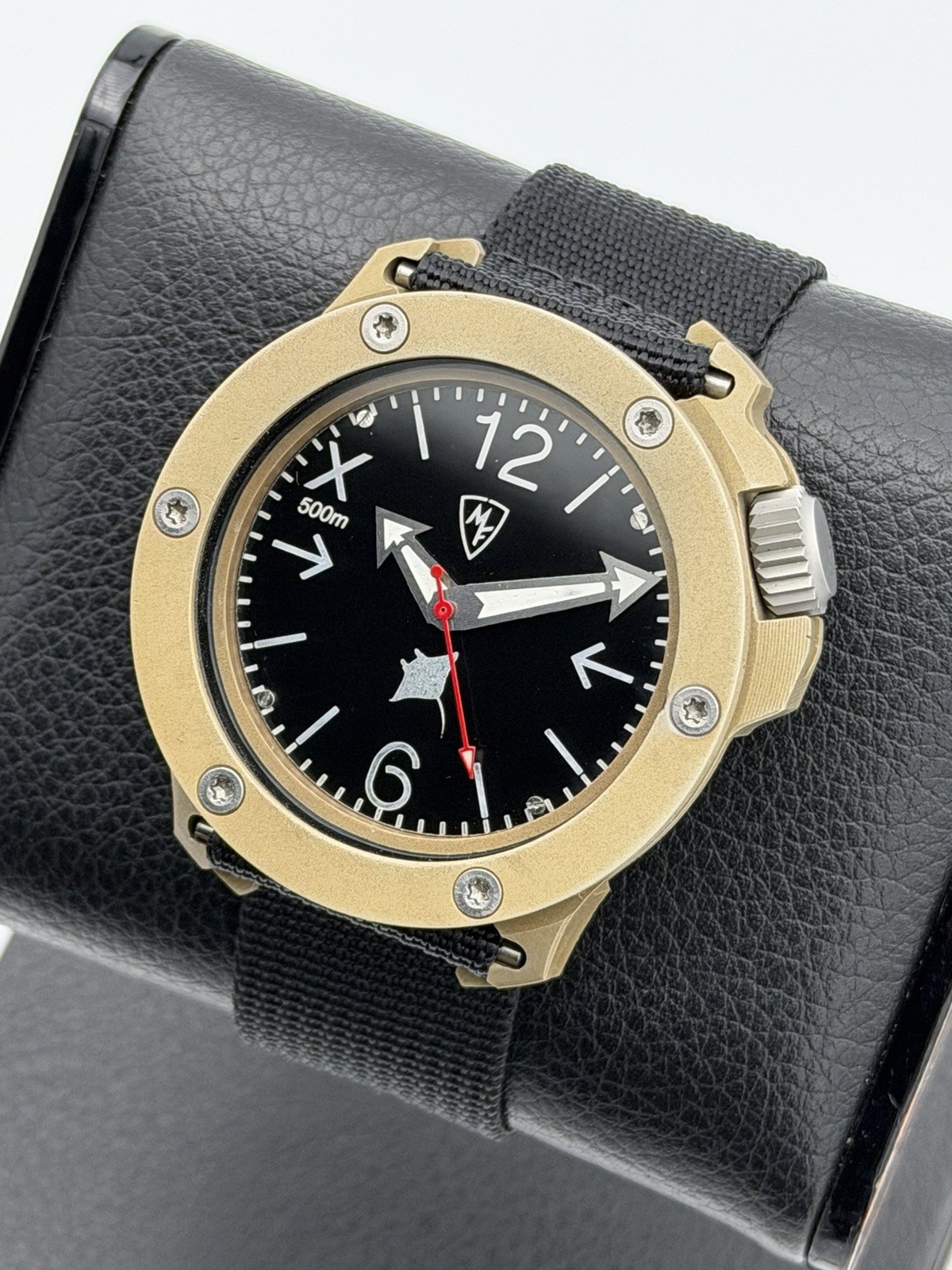 KAVENTSMANN MF HAHALUA ALUMINUM MILITARY DIVER 47MM GERMANY RARE 500M GERMANY