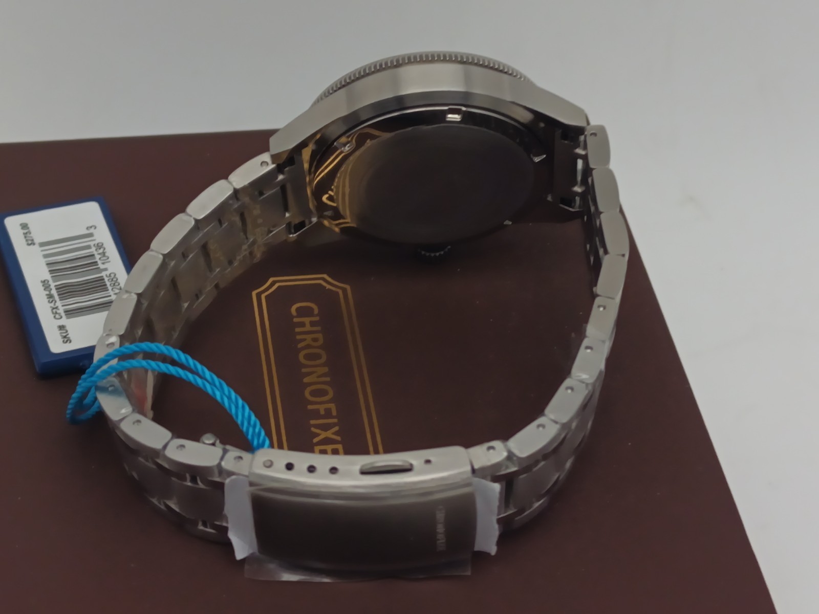 Chronofixe Sous-Marine GMT Watch 100M World Time Bezel Brown Dial Men’s + Box