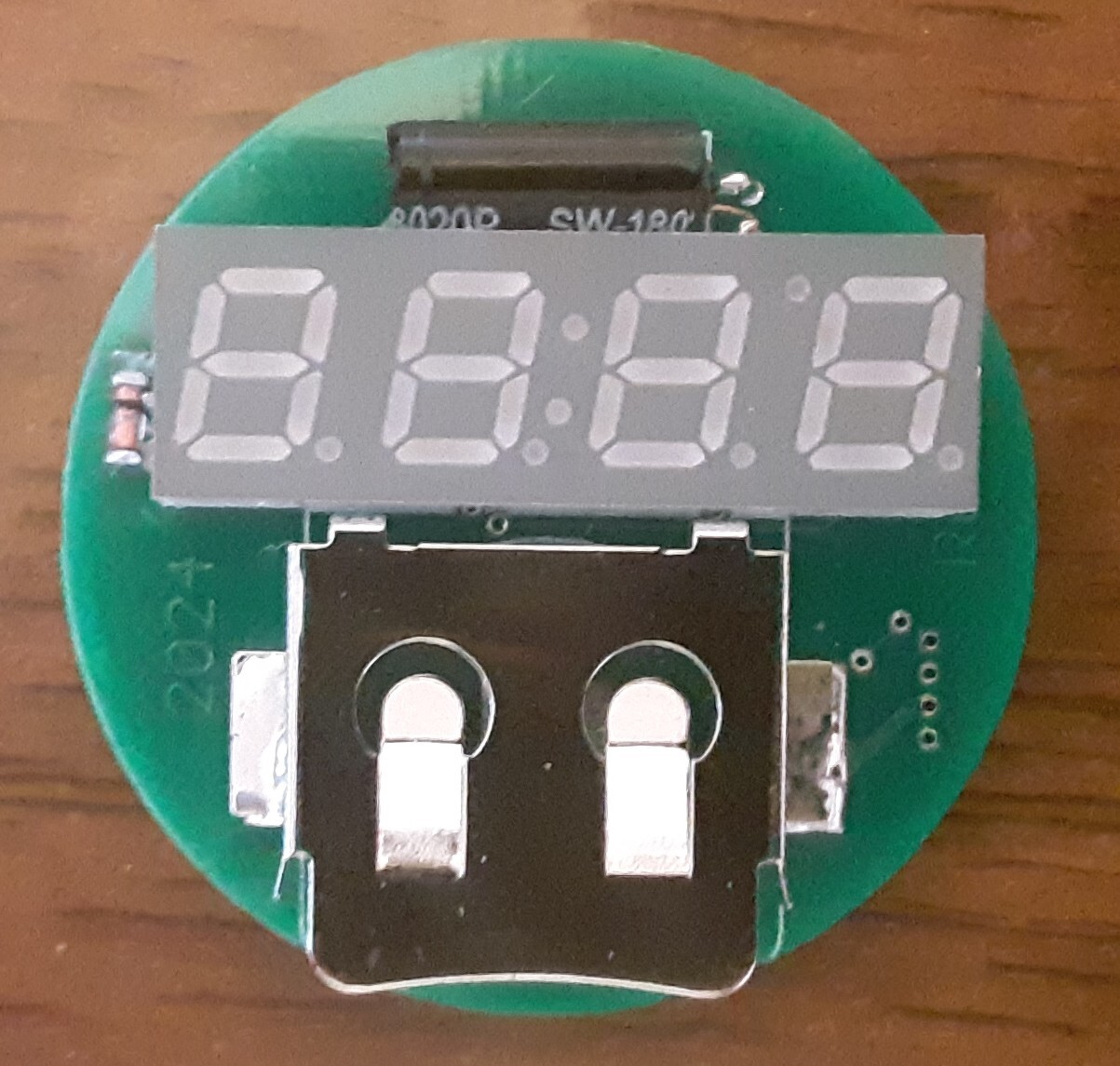 NEW! Retro Look 7mm (.28″) RED LED Watch Module for 38mm dial case.