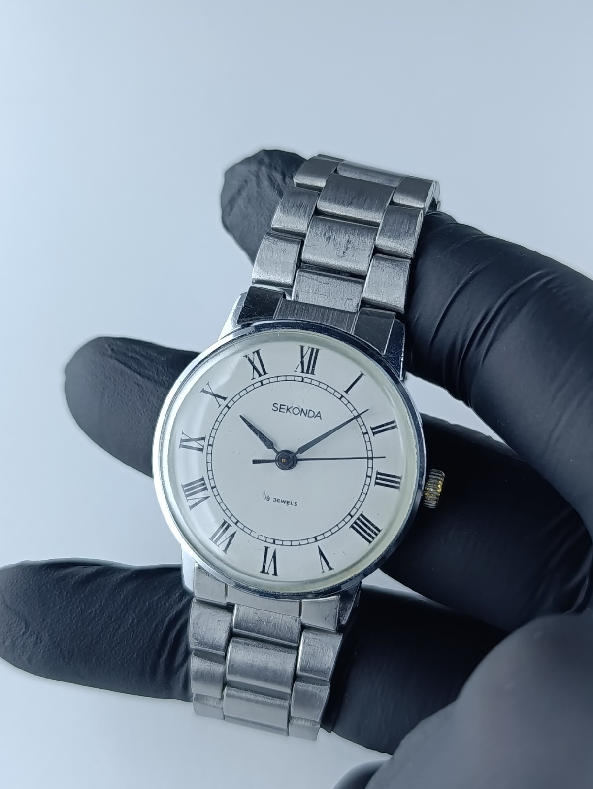 Vintage Sekonda Raketa 2609.HA Mechanical Men’s Watch 19 Jewels Roman Dial USSR