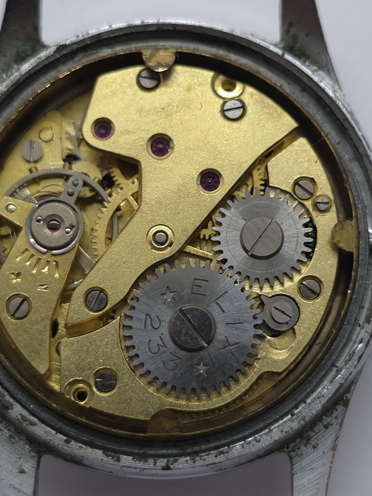 Vintage Beautiful Elix CUPILLARD Cal. “233 NEW” Watch 1950 Good Main Spring 🇫🇷