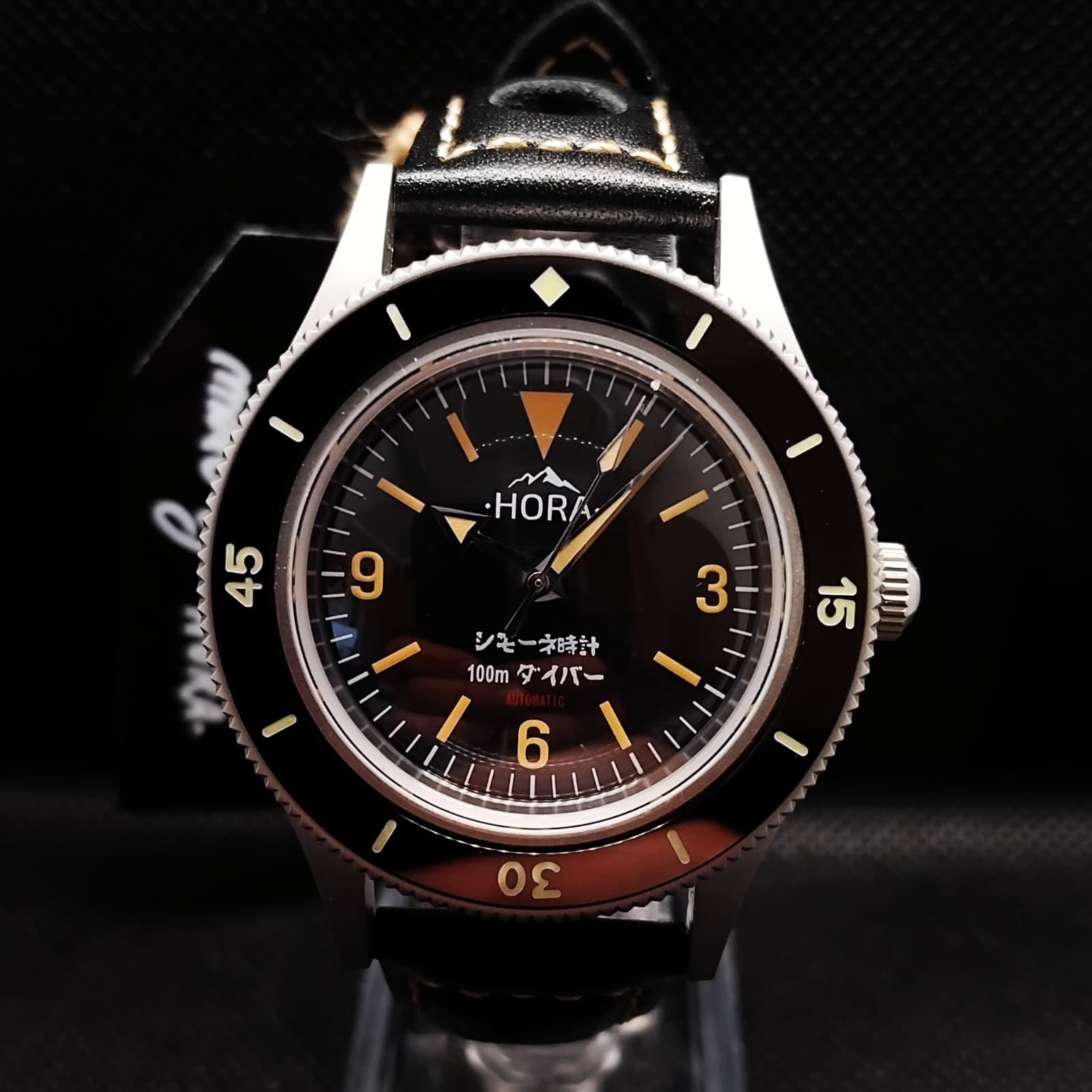 Vintage 40mm Custom Automatic Movement Watch -Hora-