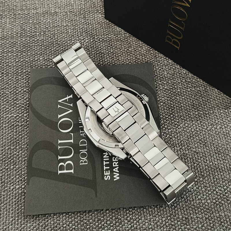 Bulova New Surveyor Automatic Black Dial 96A270 Men’s Chronograph Watch 42mm