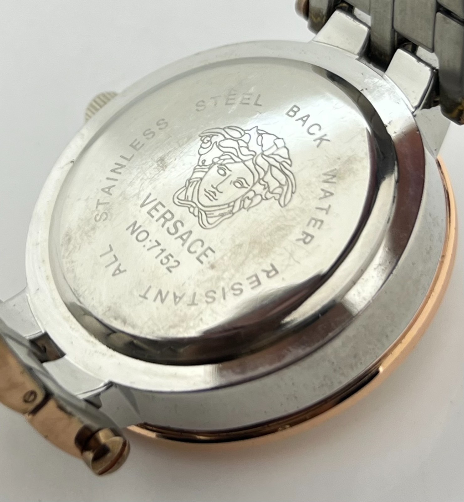Premium Men’s Versace MoonPhase White Dial Date Rotating Bezel Wristwatch