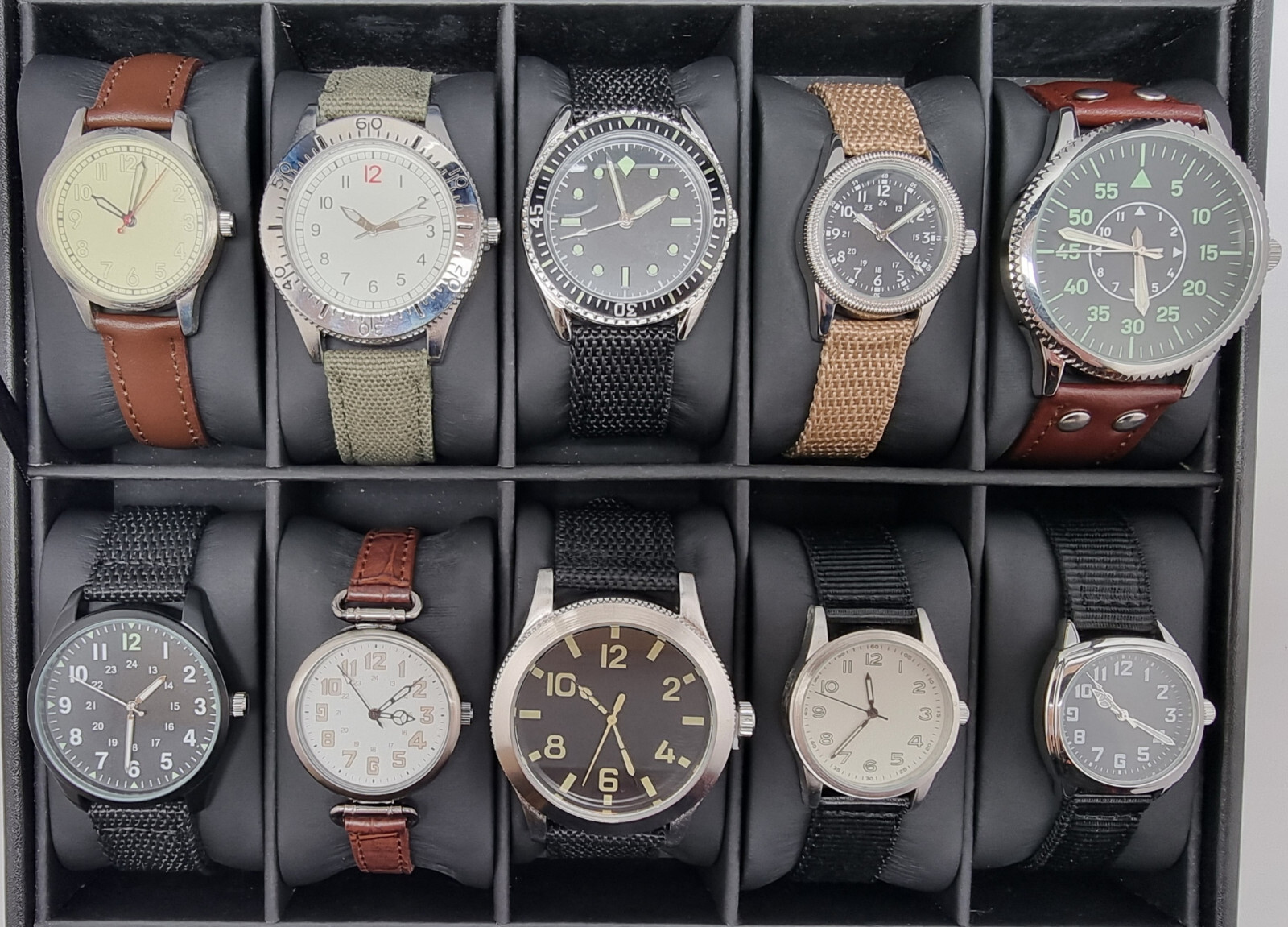Eaglemoss Watches Military Collection Vintage Retro Style Wristwatch Men NEW UK
